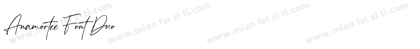 Anamortee Font Duo字体转换